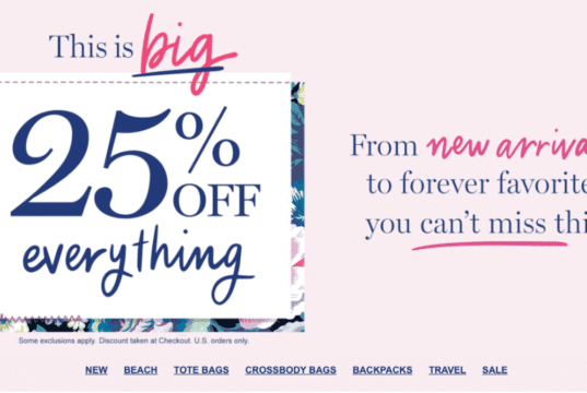 Vera Bradley Is Having A 25% Off Sale So Pick Up A Bag To Hold All The Things