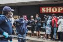S.African police fire rubber bullets at shoppers during lockdown
