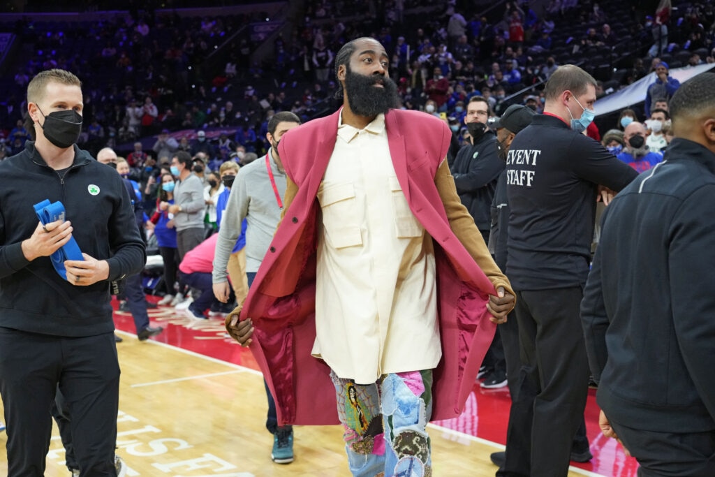 James Harden Suits Up at Bloomingdale's – WWD