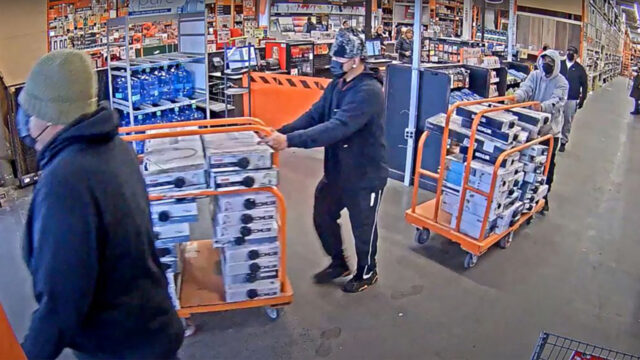 retail theft walmart home depot target detail unacceptable amount of crime