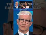 watch anderson cooper react as he realizes trump is playing the phantom of the opera soundtrack at a rally