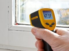 use this infrared thermometer to find where heat is escaping your house